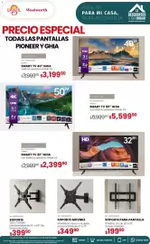 Catálogo Woolworth Página 28: Ghia - smart tv 40 modelo tv 1085 €3.199,90, Power&co - soporte para pantalla €199,90