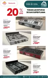 Catálogo Woolworth Página 7: Estufa de gas super flama 4 quemadores, charola de porcelana €719,92