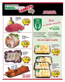 Volantino Centro Oceano Pagina 2: Macinato di bovino €12,90, Involtini di pollo €11,90