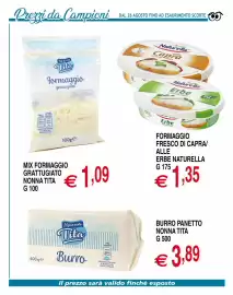Volantino Centro Oceano Pagina 24: Burro panetto nonna tita €3,89, Mix formaggio grattugiato Nonna Tita €1,09
