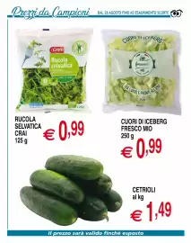 Volantino Centro Oceano Pagina 9: Rucola selvatica Crai €0,99, Cuori di iceberg fresco mio €0,99