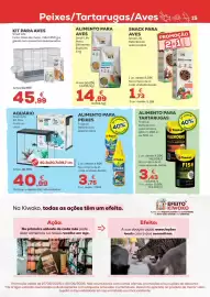 Folheto Kiwoko Página 15: Small Life Alimento para aves €14,99, Alimento para peixes tropical referências selecionadas €3,75