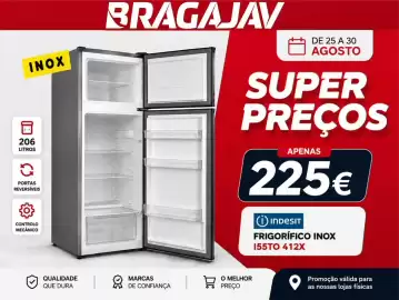 Folheto BragaJAV semana 35 Página 3: Frigorífico inox indesit €225,00