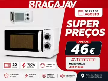 Folheto BragaJAV semana 35 Página 5: Jocel micro ondas €46,00