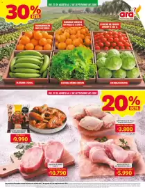 Catálogo Ara semana 35 Página 3: Muslo de pollo refrigerado €5.990,00, Bucanero alitas de pollo picantes €9.990,00