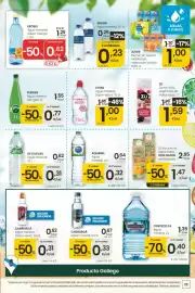 Folleto Eroski Página 25: Aquarel Agua mineral €0,32, Fontecelta agua mineral €0,40