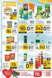 Folleto Eroski Página 26: Seven up refresco de lima-limón €0,50, Eroski refrescos de té varios tipos €0,90