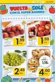 Folleto Eroski Página 3: Uva blanca granel €2,49, Patata €4,60