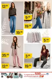Folleto Eroski Página 40: Camiseta rayas €5,99, Jersey €12,99