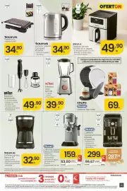 Folleto Eroski Página 49: Delonghi Cafetera Express Dedica EC685M €159,00