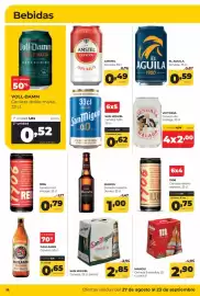 Folleto Alimerka Página 34: San Miguel Cerveza €2,85, Mahou cerveza maestra dunkel €1,00