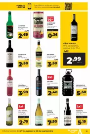 Folleto Alimerka Página 35: Antaño vino rioja crianza €2,48, Mendalovin vino tinto €5,50
