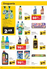 Folleto Alimerka Página 40: Estrella lejía limón o azul €2,35, Tenn limpiahogar con bioalcohol €2,75