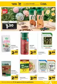 Folleto Alimerka Página 7: Ecocesta copos de avena integrales suaves €2,25, Santiveri galletas integrales con arándanos €2,15