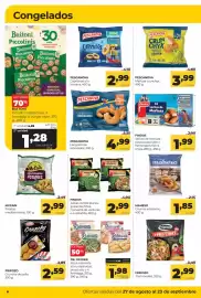 Folleto Alimerka Página 8: Pescanova langostinos rebozados €4,99, Maheso churros artesanos €1,85