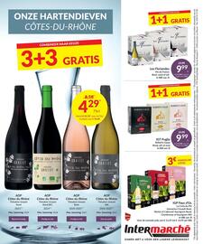 Intermarché folder Pagina 24: IGP Pays d'Oc €9,99, IGT Puglia Roberto Gauzi €9,99