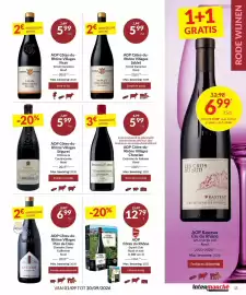 Intermarché folder Pagina 11: Aop cotes-du-rhone villages seguret chateau la couranconne rood €5,99