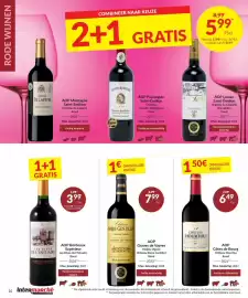 Intermarché folder Pagina 14: Château Barre Gentillot €7,99, Aop bordeaux superieur les rives de l'estuaire rood €3,99