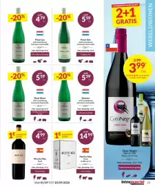 Intermarché folder Pagina 23: Pinot blanc €5,59, Rivaner €5,59