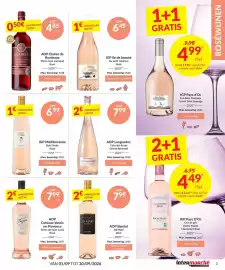 Intermarché folder Pagina 3: AOP Languedoc Cote des Roses Gérard Bertrand €7,99, IGP Méditerranée Baie Dorée Rosé €6,99