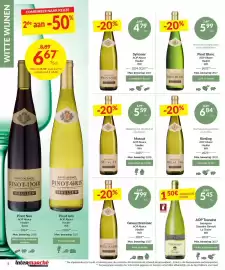 Intermarché folder Pagina 4: Muscat €5,59, Riesling Hauller €6,84