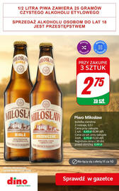 Dino gazetka | Alkohole Strona 10: Piwo Miłosław Białe €2,75