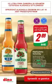 Dino gazetka | Alkohole Strona 3: Piwo bezalkoholowe Napój piwny bezalkoholowy Somersby Mandarin €2,89