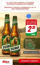 Dino gazetka | Alkohole Strona 4: Piwo Żubr €2,35