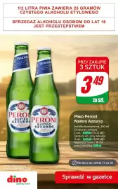 Dino gazetka | Alkohole Strona 6: Piwo Peroni Nastro Azzurro €3,49