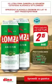 Dino gazetka | Alkohole Strona 7: Piwo Łomża €2,15