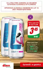 Dino gazetka | Alkohole Strona 8: Piwo bezalkoholowe Lech €3,45
