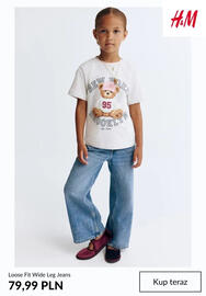 H&M gazetka tydzień 35 Strona 10: Jeansy Loose Fit Wide Leg H & M €79,99