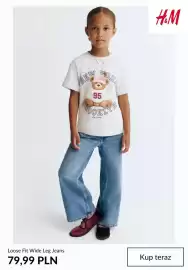 H&M gazetka tydzień 35 Strona 10: Jeansy Loose Fit Wide Leg H & M €79,99