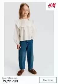 H&M gazetka tydzień 35 Strona 2: Jeansy Loose Fit Barrel H & M €79,99