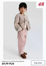 H&M gazetka tydzień 35 Strona 4: Spodnie barrel z bawełnianego diagonalu H & M €69,99