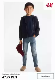 H&M gazetka tydzień 35 Strona 6: Jeansy Superstretch Slim Fit H & M €47,99