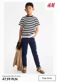 H&M gazetka tydzień 35 Strona 9: Jeansy Superstretch Slim Fit H & M €47,99