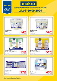 Makro gazetka Strona 2: Ser Mozzarella Fior di Latte Julienne €51,99, Ser Mozzarella Fior di Latte Taglio Napoli €51,99
