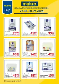 Makro gazetka Strona 1: Ser Burrata di Bufala €26,99, Ser Mozzarella Fior di Latte €18,99