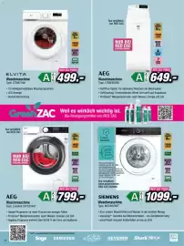 Red Zac Flugblatt Seite 12: AEG Waschmaschine €649,00, AEG Waschmaschine €799,00