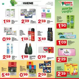 Volantino Quick Sisa Pagina 11: Pino Silvestre bagnoschiuma €1,99, Sisa crocchette gatto €0,99