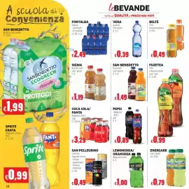 Volantino Mercati Alimentari Pagina 11: San Benedetto Succoso €1,49, Acqua naturale frizzante Fontalba €2,49