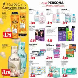 Volantino Mercati Alimentari Pagina 14: Dentifricio Mentadent €1,29, Nidra Sapone liquido €1,49