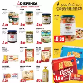 Volantino Mercati Alimentari Pagina 8: Ponti insalatina di verdure €1,39, Daily Bread Le baguettes €1,29