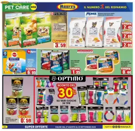 Volantino Maury's Pagina 10: Optimo bocconcini cane gusti assortiti €0,59, Special Dog Excellence Mini Adult €2,45