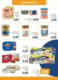 Volantino Moderna Pagina 29: Nostromo trancetti di tonno peperoncino €2,29, Montemare filetto di tonno oliva €2,06