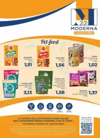 Volantino Moderna Pagina 42: Ultima cat sterilizzati senior €1,58, Purina One croccantini gatti €3,13