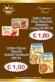 Volantino Mercati Alimentari Pagina 2: Mulino Bianco Fette Biscottate €1,80, Mulino Bianco Biscotti Galletti Tarallucci €1,00