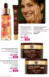 Catálogo Yves Rocher Página 32: Creme antirrugas benéfico de dia yves rocher €22,95, Óleo Infusão de Rosa €32,95