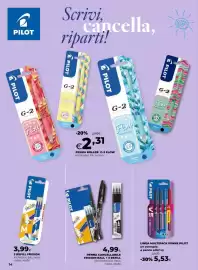 Volantino Extracoop Pagina 14: Penne Pilot V5 €5,53, Penna cancellabile Frixion Ball Pilot €4,99
